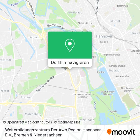 Weiterbildungszentrum Der Awo Region Hannover E.V. Karte