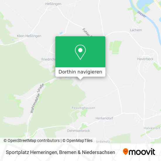 Sportplatz Hemeringen Karte