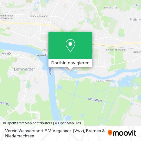 Verein Wassersport E.V. Vegesack (Vwv) Karte