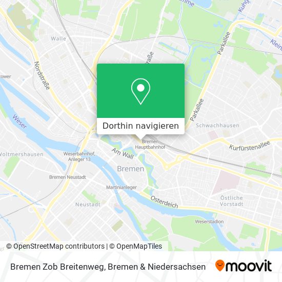 Bremen Zob Breitenweg Karte