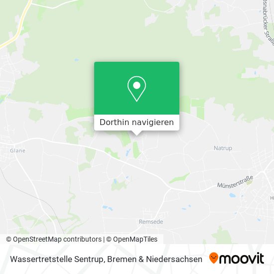 Wassertretstelle Sentrup Karte