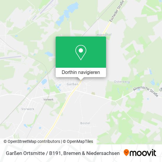 Garßen Ortsmitte / B191 Karte