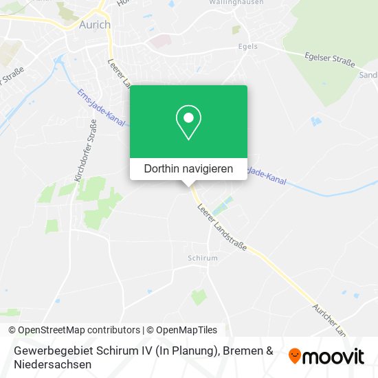 Gewerbegebiet Schirum IV (In Planung) Karte