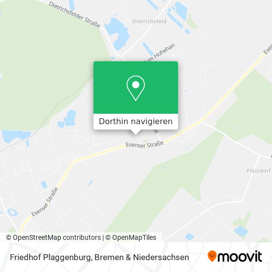 Friedhof Plaggenburg Karte