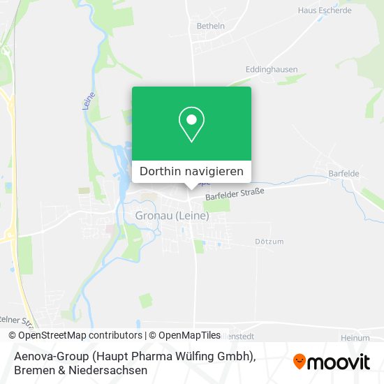 Aenova-Group (Haupt Pharma Wülfing Gmbh) Karte