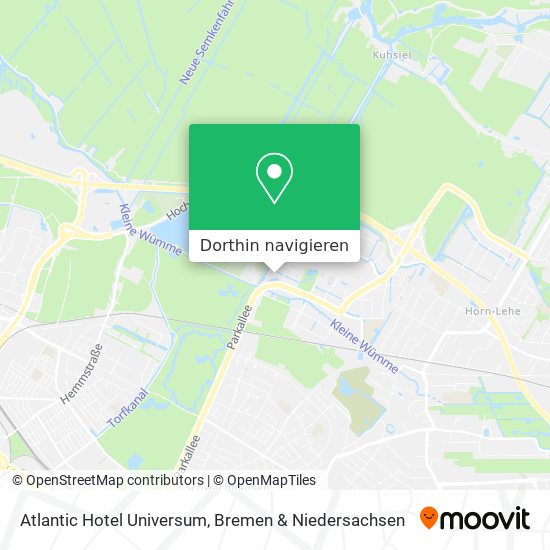 Atlantic Hotel Universum Karte
