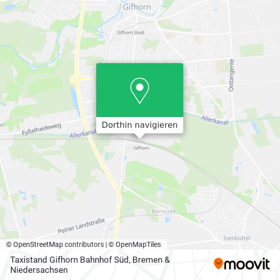 Taxistand Gifhorn Bahnhof Süd Karte