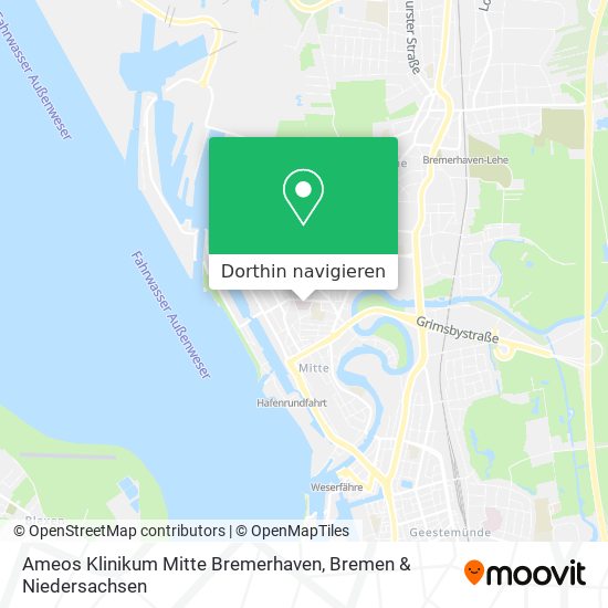Ameos Klinikum Mitte Bremerhaven Karte