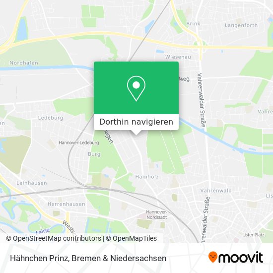 Hähnchen Prinz Karte