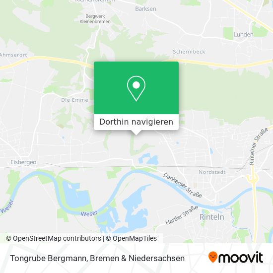 Tongrube Bergmann Karte