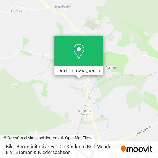 Bik - Bürgerinitiative Für Die Kinder In Bad Münder E.V. Karte
