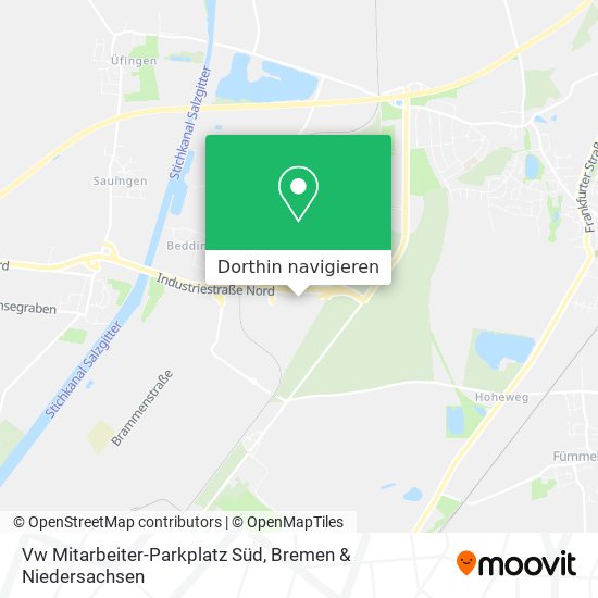 Vw Mitarbeiter-Parkplatz Süd Karte