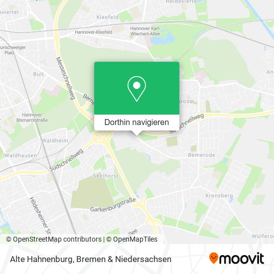 Alte Hahnenburg Karte