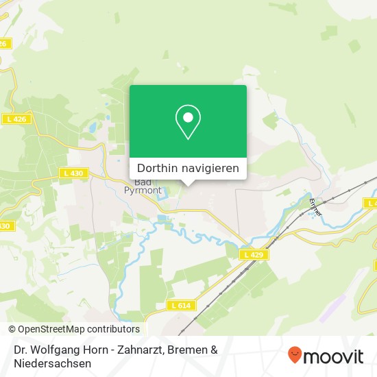 Dr. Wolfgang Horn - Zahnarzt Karte