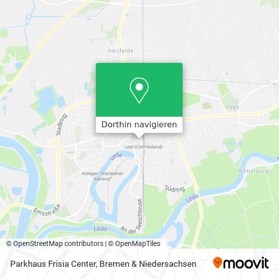 Parkhaus Frisia Center Karte