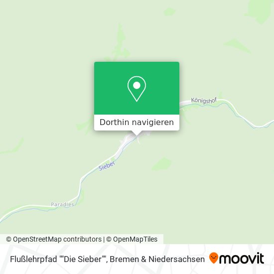 Flußlehrpfad ""Die Sieber"" Karte