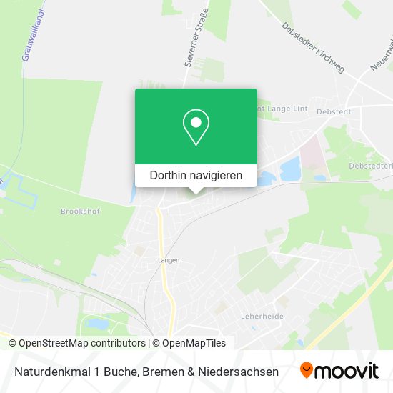 Naturdenkmal 1 Buche Karte