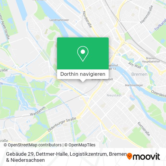 Gebäude 29, Dettmer-Halle, Logistikzentrum Karte