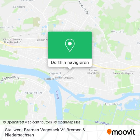 Stellwerk Bremen-Vegesack Vf Karte