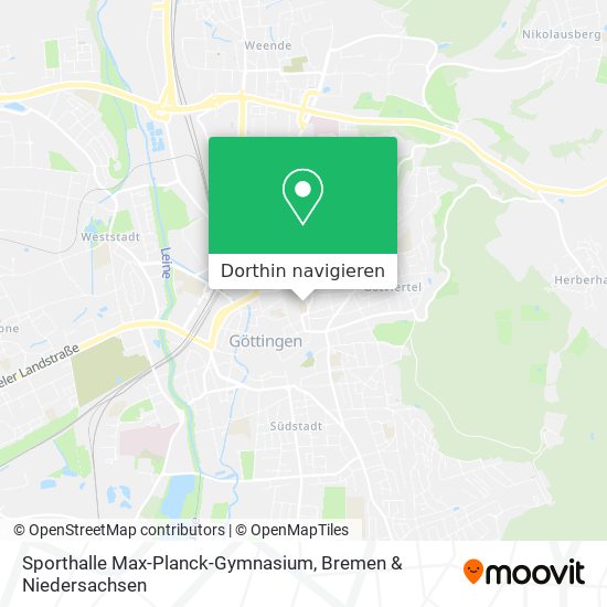 Sporthalle Max-Planck-Gymnasium Karte