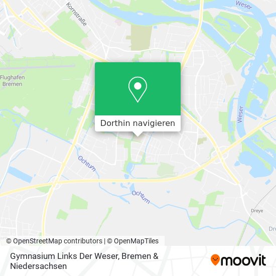 Gymnasium Links Der Weser Karte