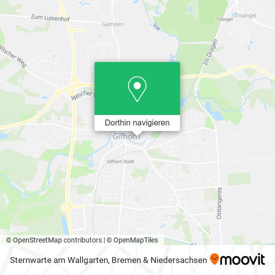 Sternwarte am Wallgarten Karte