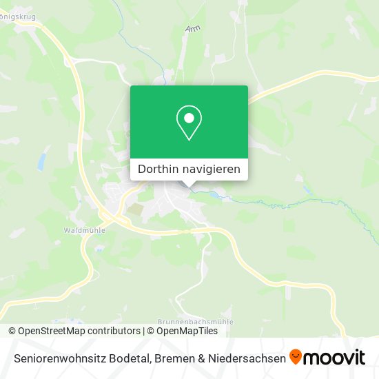 Seniorenwohnsitz Bodetal Karte
