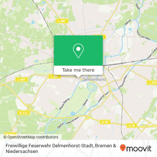 Freiwillige Feuerwehr Delmenhorst-Stadt Karte