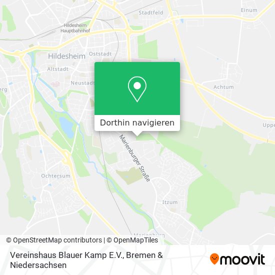 Vereinshaus Blauer Kamp E.V. Karte