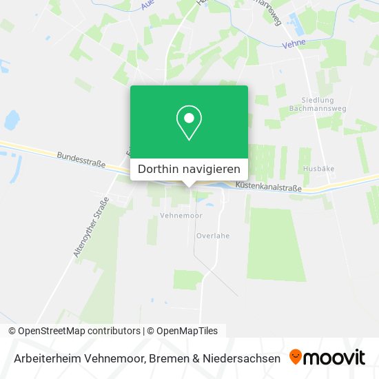 Arbeiterheim Vehnemoor Karte
