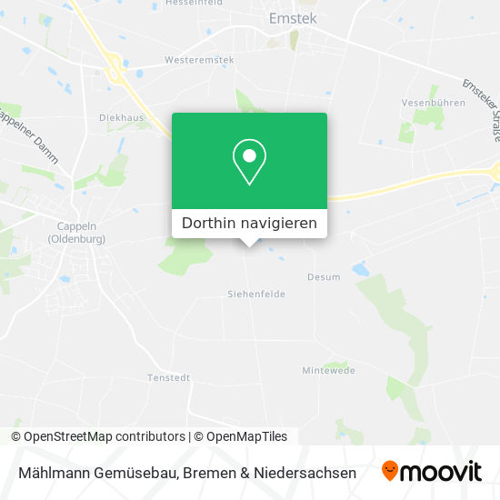 Mählmann Gemüsebau Karte