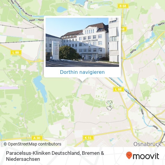 Paracelsus-Kliniken Deutschland Karte