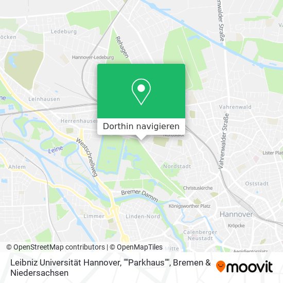 Leibniz Universität Hannover, ""Parkhaus"" Karte