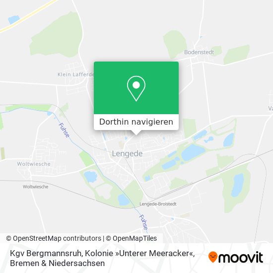 Kgv Bergmannsruh, Kolonie »Unterer Meeracker« Karte