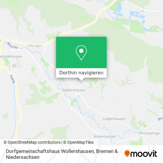 Dorfgemeinschaftshaus Wollershausen Karte