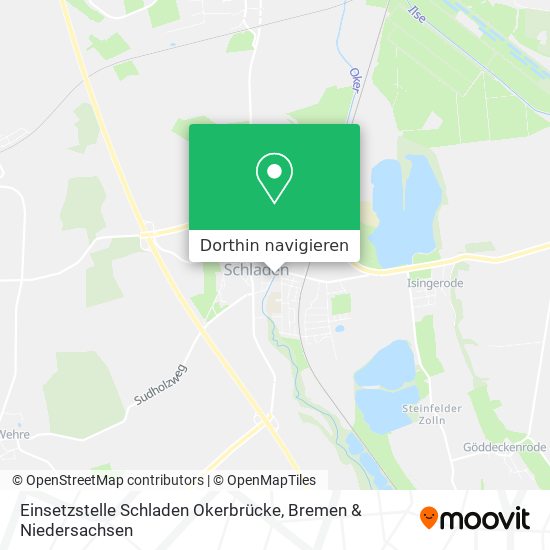 Einsetzstelle Schladen Okerbrücke Karte