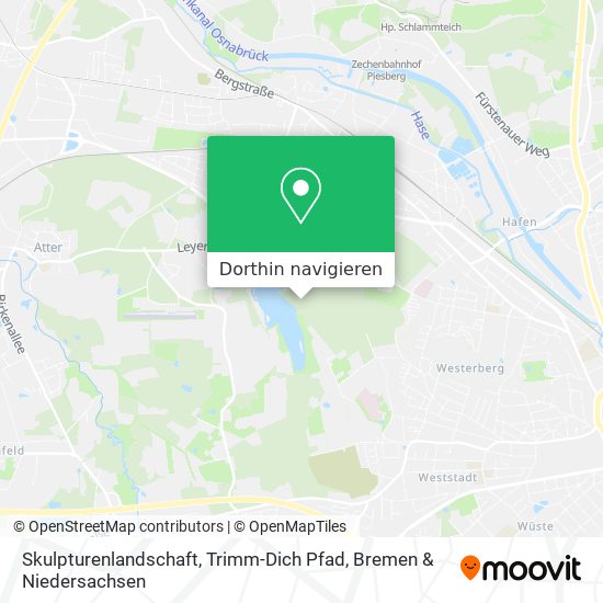 Skulpturenlandschaft, Trimm-Dich Pfad Karte