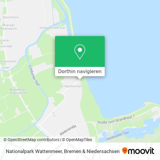 Nationalpark Wattenmeer Karte