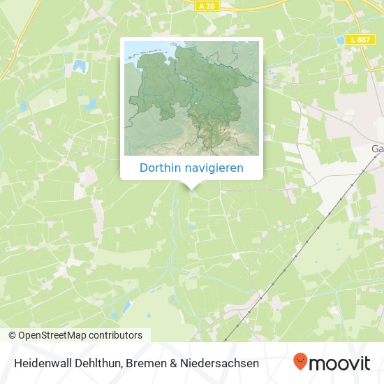 Heidenwall Dehlthun Karte