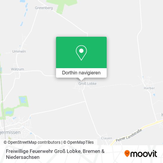 Freiwillige Feuerwehr Groß Lobke Karte