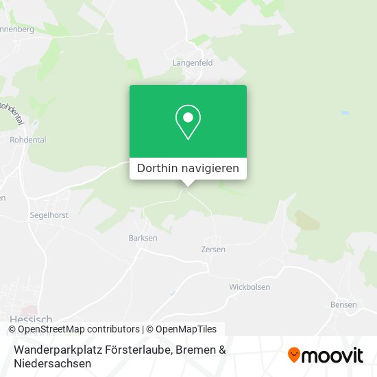 Wanderparkplatz Försterlaube Karte