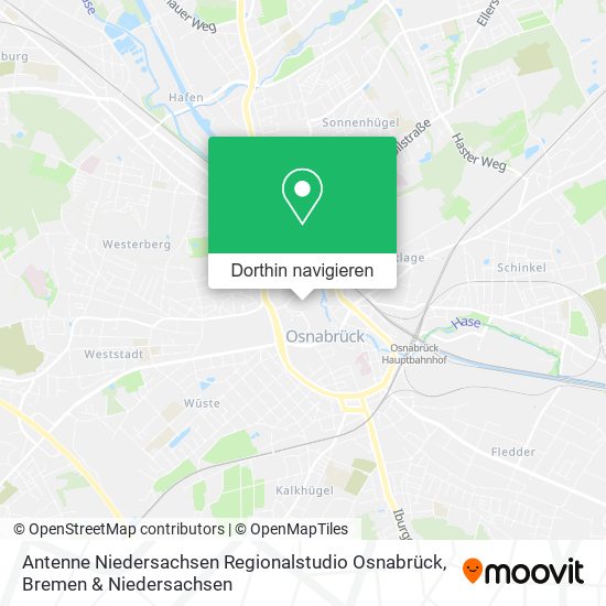 Antenne Niedersachsen Regionalstudio Osnabrück Karte