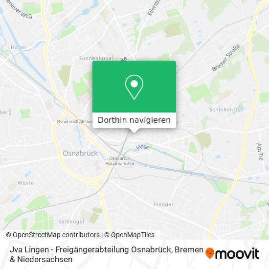 Jva Lingen - Freigängerabteilung Osnabrück Karte