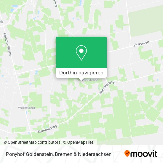 Ponyhof Goldenstein Karte