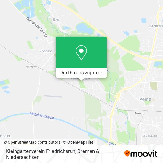 Kleingartenverein Friedrichsruh Karte
