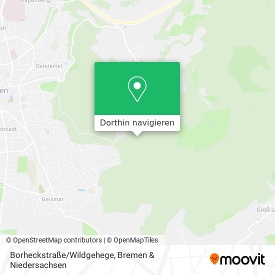 Borheckstraße/Wildgehege Karte