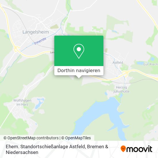 Ehem. Standortschießanlage Astfeld Karte