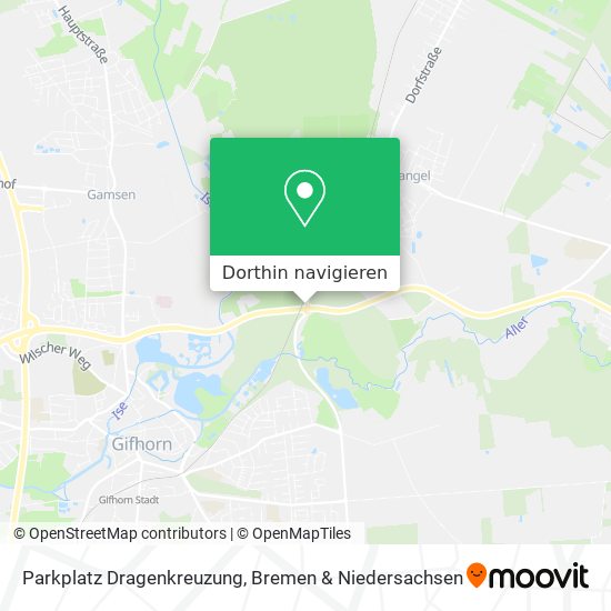 Parkplatz Dragenkreuzung Karte