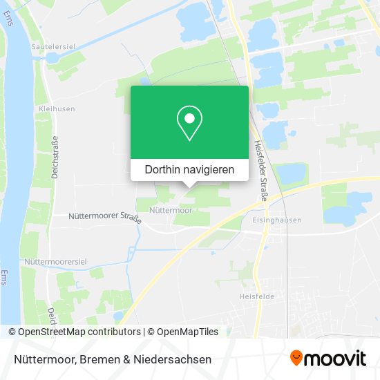 Nüttermoor Karte