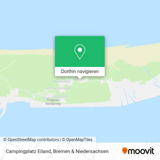 Wie komme ich mit Bus oder S-Bahn nach Campingplatz Eiland in Norderney?